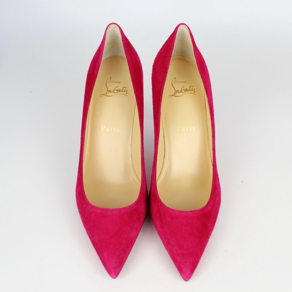 NEW Christian Louboutin Kate Suede Heeled Pump - Picture 4 of 13
